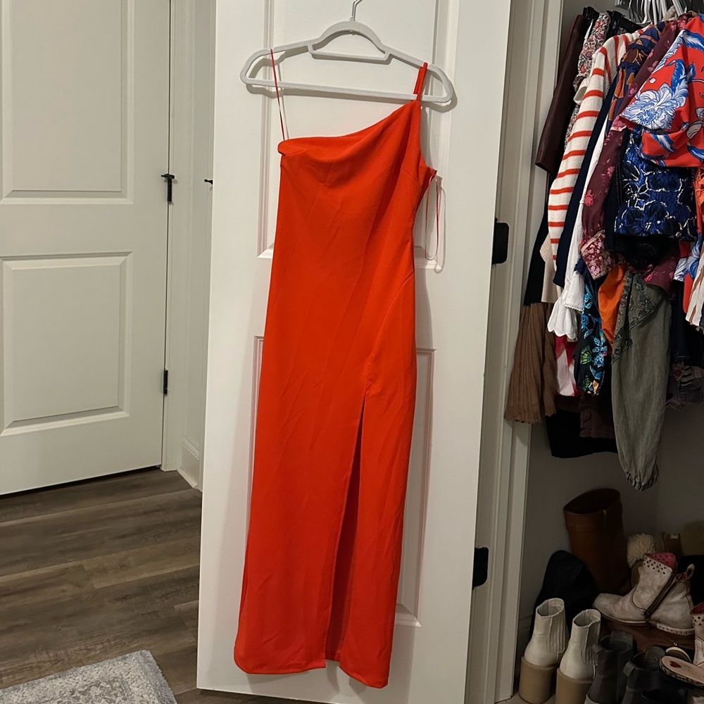 red Showpo formal dress